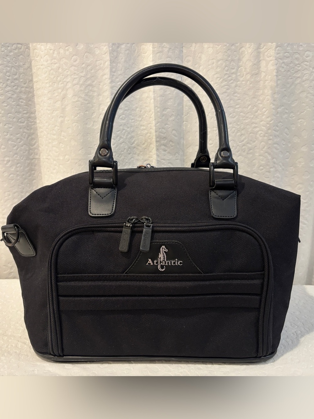 Atlantic Ballistic Nylon Carry-On Travel Bag Weekender Overnight Tote 20" Black